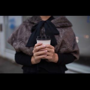 Caracilia faux fur shawl